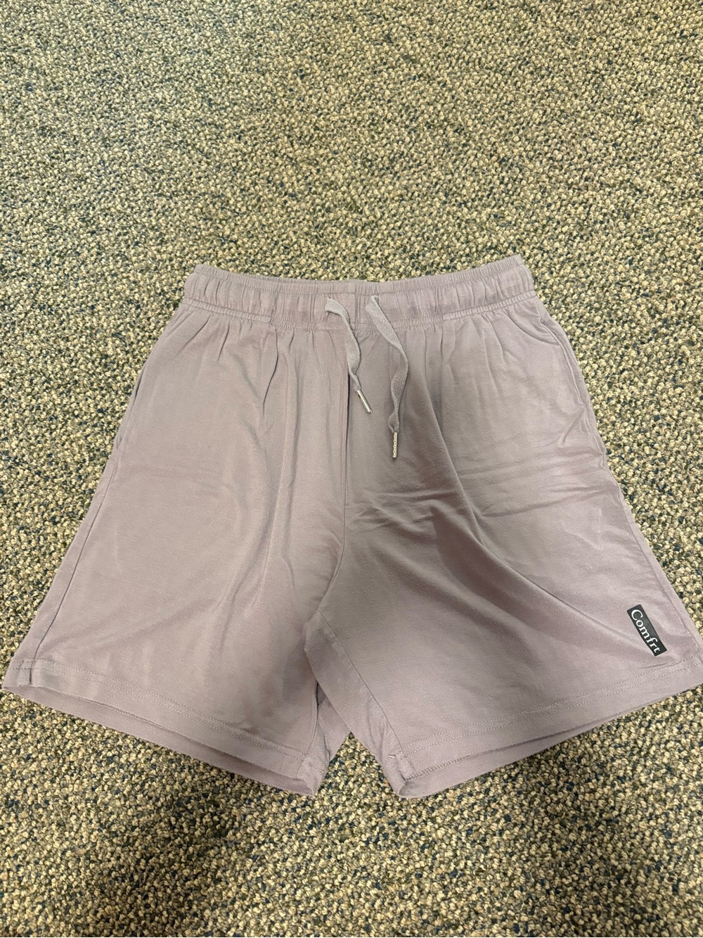 Comfy women's Drawstring Shorts in Light gray